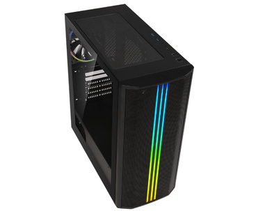 CAJA SEMITORRE ATX SABER MESH RGB NEGRO + WINDOW BITFENIX