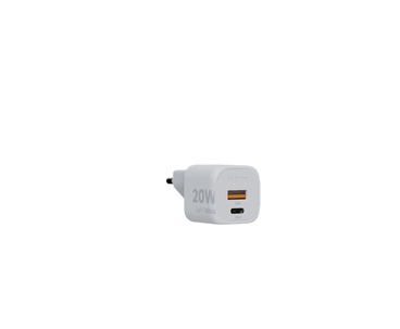 CARGADOR USB DE VIAJE/PARED 20W GAN2 ULTRA WALL TYPE-C/USB 3.0 BLANCO XTORM