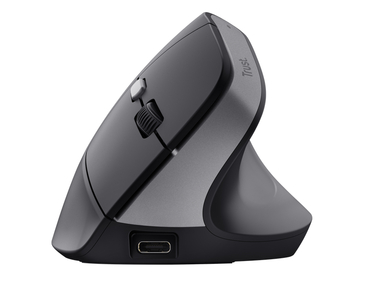 RATON OPTICO WIRELESS ERGONOMICO VERTICAL BAYO II NEGRO TRUST