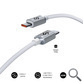 CABLE OPTIMUS 60W USB-C/USB-C 1 M BLANCO SUBBLIM