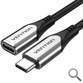 CABLE ALARGADOR USB-C/M A USB-C/H 3.1 60W 1 M GRIS VENTION
