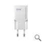 CARGADOR USB PARED USB-C + USB-A GaN 30W BLANCO MARS GAMING