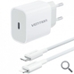 CARGADOR PARED 20W USB-C + CABLE USB-C A LIGHTNING BLANCO VENTION
