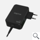 CARGADOR USB DE VIAJE/PARED TYPE-C 90W GaN NEGRO APPROX